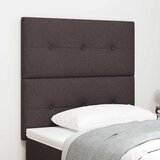  LED glava kreveta s LED trakama Tamno smeđa 100 cm tkanina | shoptok.hr