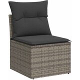  4-dijelni set vrtnih sofa od poliratana s jastucima sivi | shoptok.hr