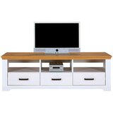 Livetastic NIZKA OMARICA bela, barve hrasta | Shoptok.si