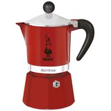 Bialetti Kuhalnik espresso Rainbow "6 skodelic" - Rdeča Cene