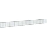 vidaXL Gabionska košara s poklopcem 1200x50x100 cm pocinčano željezo | shoptok.hr