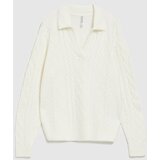 Marisse V-Neck Sweater With Collar | shoptok.hr