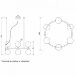 Vesta 537 VISILICA 6*G9 CRNA | ePonuda.com