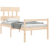  Krevet za starije s uzglavljem 90x200 cm od masivnog drva | shoptok.hr