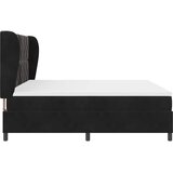  Krevet s opruga kutije s uzglavljem Crna 200 x 200 cm Baršun | shoptok.hr