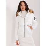 Fashion Hunters White winter jacket with detachable hood Cijene