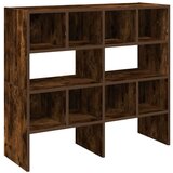 vidaXL Regal za čevlje 2 kosa zložljiva dimljeni hrast 89,5x30x40 cm | Shoptok.si