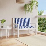  Jastuci za vrtnu klupu 2 kom plavo-bijeli prugasti 100x50x7 cm | shoptok.hr