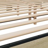  Posteljni okvir sonoma hrast 180x200 cm inž. les in kovina, (21166089) | Shoptok.si