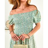 Resti Green women's maxi dress with floral print- Clothing | Eponuda.ba