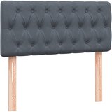 Box spring krevet s madracem tamnosivi 80 x 220 cm baršunasti | shoptok.hr