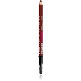 NYX Professional Makeup Powder Louder svinčnik za obrvi s krtačko odtenek Black Cherry 1 kos | Shoptok.si