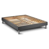 VITALIT Vzmetni boksi z letvami 200x200 cm - Platnena tkanina - Komplet za samogradnjo, (21609096) Cene