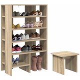  Ormar za cipele s policom 2 pcs Sonoma hrast Konstruirano drvo | shoptok.hr