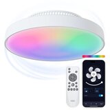 Ksix Stropna svjetiljka s ventilatorom bez lopatica Mistral, Tuya App, 43.6cm | shoptok.hr
