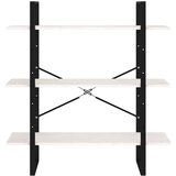 Ormarić za knjige s 3 razine bijeli 100x30x105 cm od borovine | Eponuda.ba