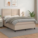 The Living Store Box spring postelja z vzmetnico kapučino 140x200cm umetno usnje - Box Spring Postelja, (21514448) | Shoptok.si