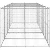 Vanjski kavez za pse od pocinčanog čelika 12,1 m² | shoptok.hr