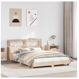 vidaXL Posteljni okvir brez vzmetnice 120x200 cm trdna borovina Cene