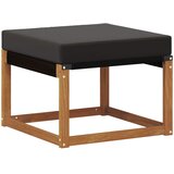  Set vanjskih sofa s jastukom 4 pcs Prirodna i crna | shoptok.hr