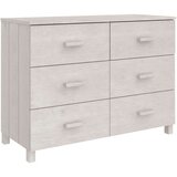  Komoda HAMAR bijela 113 x 40 x 80 cm od masivne borovine | shoptok.hr