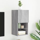 Maison Chic TV omarica - TV stojalo - Televizijska omarica z LED lučmi siva sonoma 30,5x30x60 cm, (21702003) | Shoptok.si