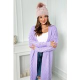 Kesi Sweater Cardigan weave the braid purple | shoptok.hr