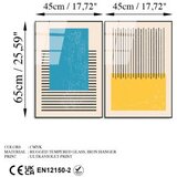 WALLXPERT dekorativna slika od kaljenog stakla (2 komada) uv 935 45 x 65 | ePonuda.com