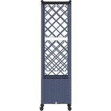 Povišeni krevet s mrežom i krovom Siva 124,5 x 40 x 142 cm PP | shoptok.hr