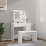  Set toaletnog stolića LED bijeli od konstruiranog drva | shoptok.hr