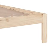  Okvir za krevet od masivnog drva 135 x 190 cm bračni | shoptok.hr