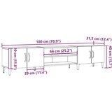 vidaXL TV ormarić boja hrasta artisan 180x31,5x40 cm konstruirano drvo | shoptok.hr