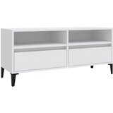 Maison Chic TV omarica - TV stojalo - Televizijska omarica bela 100x34,5x44,5 cm inženirski les, (21699469) Cene