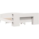  Knjižna postelja brez vzmetnice bela 200x200 cm trdna borovina, (21609342) | Shoptok.si