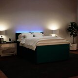  Krevet s oprugama i madracem tamnozeleni 160x200 cm baršunasti | shoptok.hr