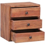  Noćni ormarić s 3 ladice 35x25x35 cm masivno drvo mahagonija | Eponuda.ba