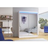 ADRK Drsna omara z ogledalom FLOREST 150 cm - BELA | Shoptok.si