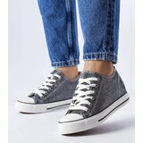 Gemre Black Glitter Wedge Sneakers Crete | Shoptok.si