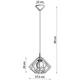 Nice Lamps viseča svetilka v naravni barvi z lesenim senčnikom ø 27,5 cm toranja – | Shoptok.si
