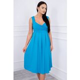 Kesi marka niezdefiniowana Dress with wide straps turquoise Cene