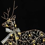 vidaXL LED jelene med 60 LED 3 pcs Toplo bela PET | Shoptok.si