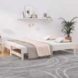  Dnevni ležaj na izvlačenje bijeli 2 x (100 x 200) cm borovina | shoptok.hr