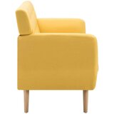  Kavč trosed z oblogo iz blaga 172x70x82 cm rumene barve | Shoptok.si