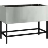  Povišeni Vrtni Planter Srebrno 60 x 26 x 45 cm Cinkani čelik | shoptok.hr