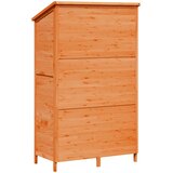  Vrtna Šupa s krovom Smeđa 106 x 56 x 176,5 cm Čvrsto drvo jele | shoptok.hr