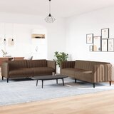  2-dijelni set sofa smeđi od tkanine | Eponuda.com