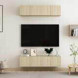 vidaXL TV omarice 4 kosi sonoma hrast 60x30x30 cm iverna plošča, (20733500) Cene