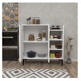 Hanah home Leskar multifunkcionalna komoda s ladicama, 90 x 90,6 x 29,6 cm, bijela | Eponuda.ba