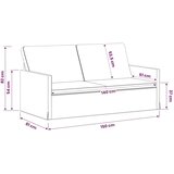  Kauč za dvoje Tirkizna 150 x 81 x 82 cm Baršun - Tirkizna 140 cm | shoptok.hr