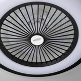  Brilagi - LED prigušiva svetiljka sa ventilatorom RONDA LED/48W/230V crna + daljinski upravljač | Eponuda.com
